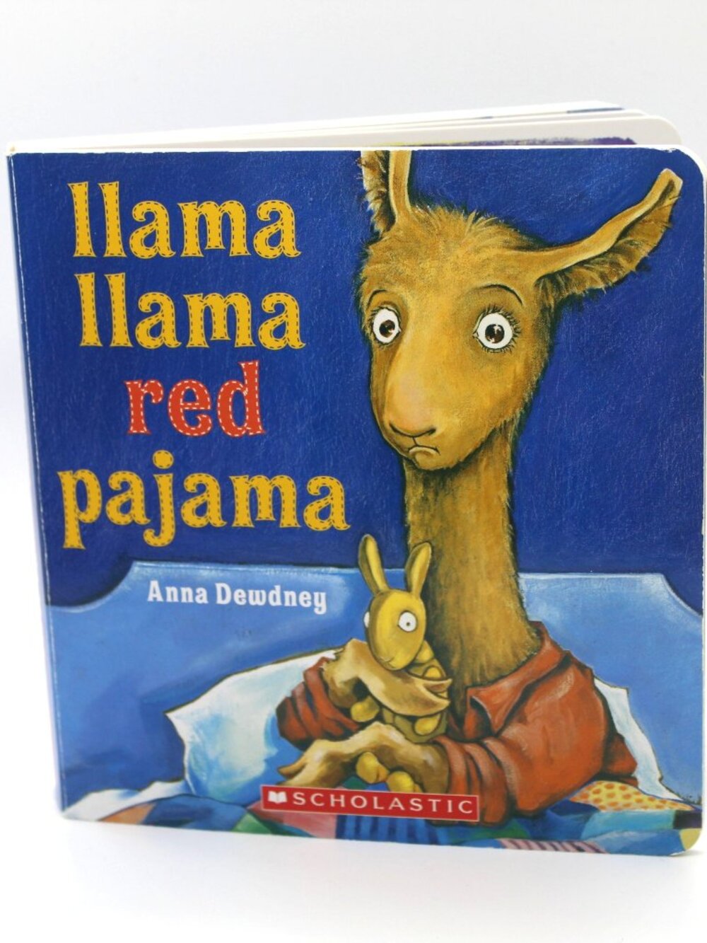 Llama Llama Red Pajama by Anna Dewdney Children's Board Book Scholastic EUC